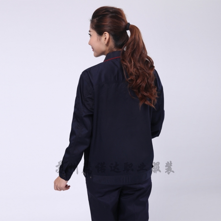 藏青拼大红机械耐磨工作服AC099-JX